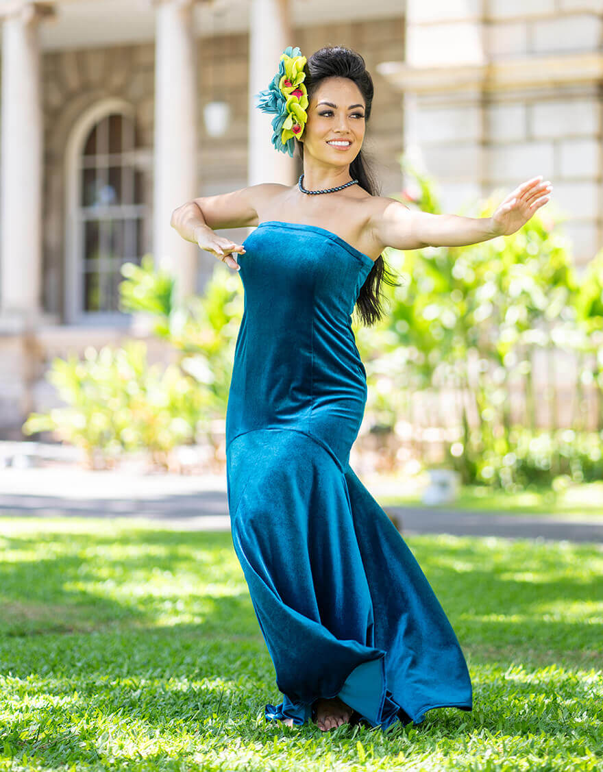 ベアマーメイドベロアドレス（オーシャン） – 【公式】フラダンス衣装