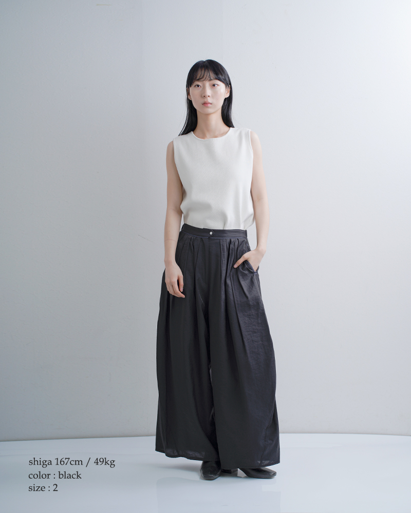 MARECHAL TERRE マルシャルテル ウエスタン タック コクーン パンツ