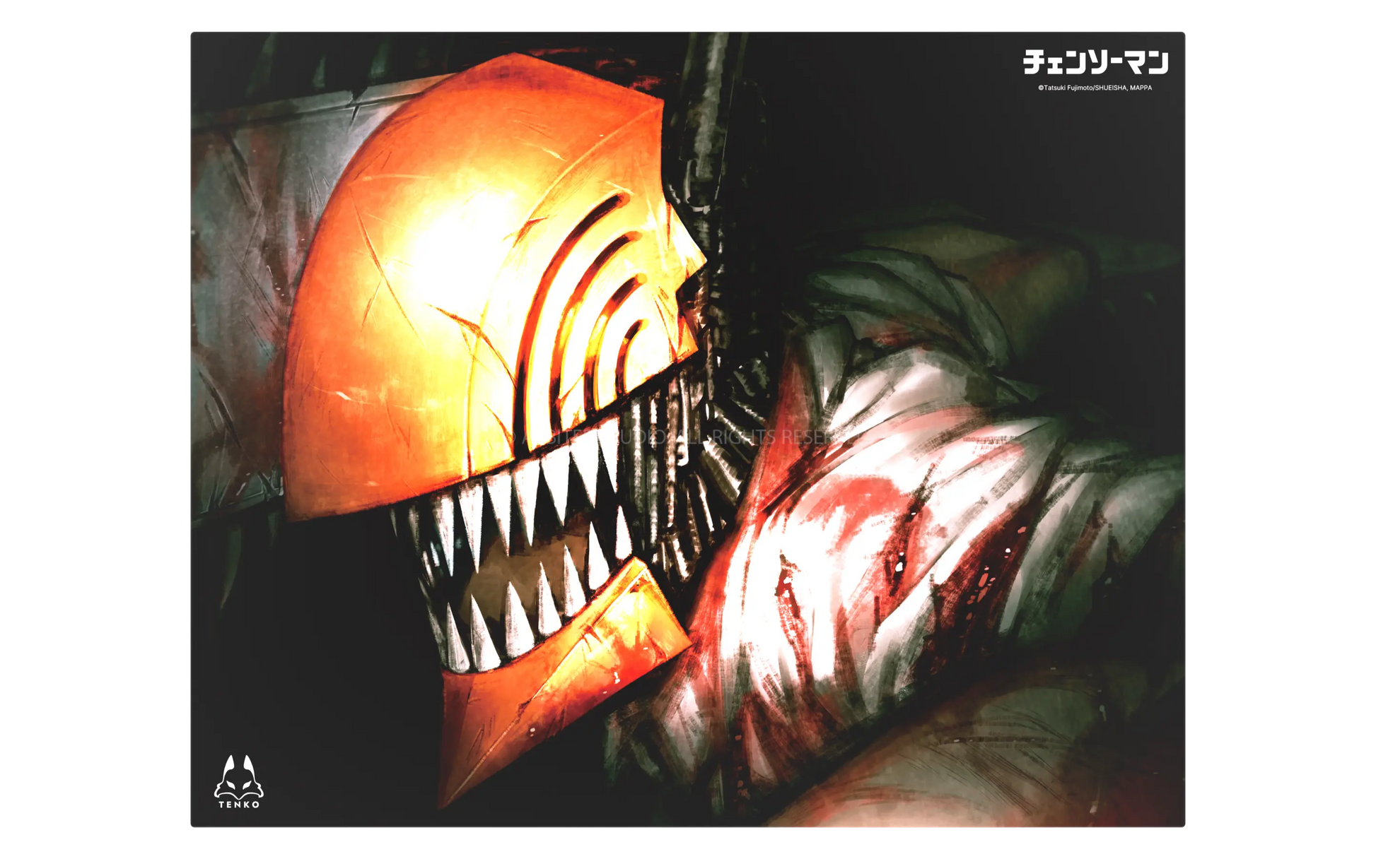 クマ Arbiter Studio チェンソーマン ガラスマウスパッド CHAINSAW MAN