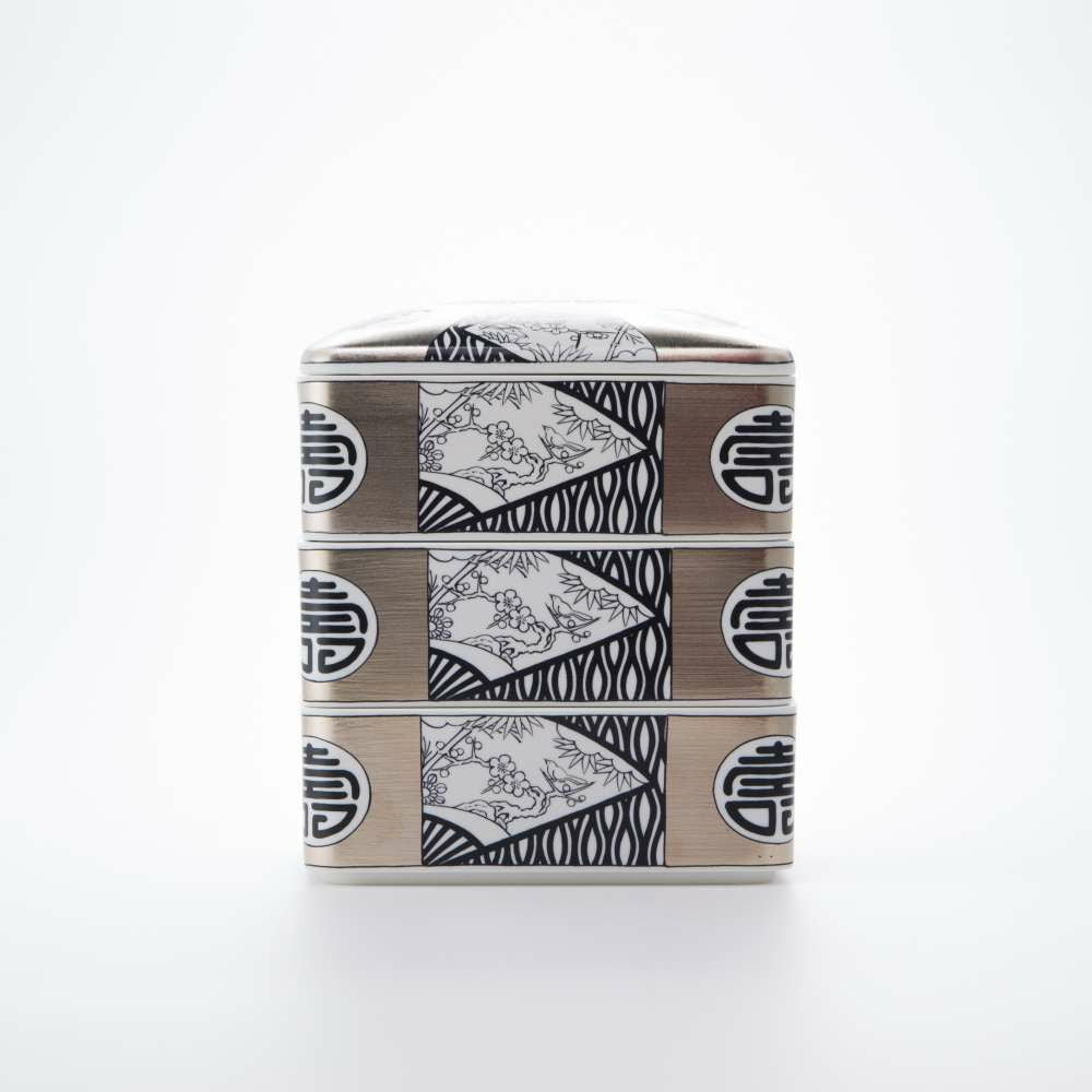 JAPAN SNOW 三段重 丸紋寿 吉祥文様 木箱入 – ARITA PORCELAIN LAB