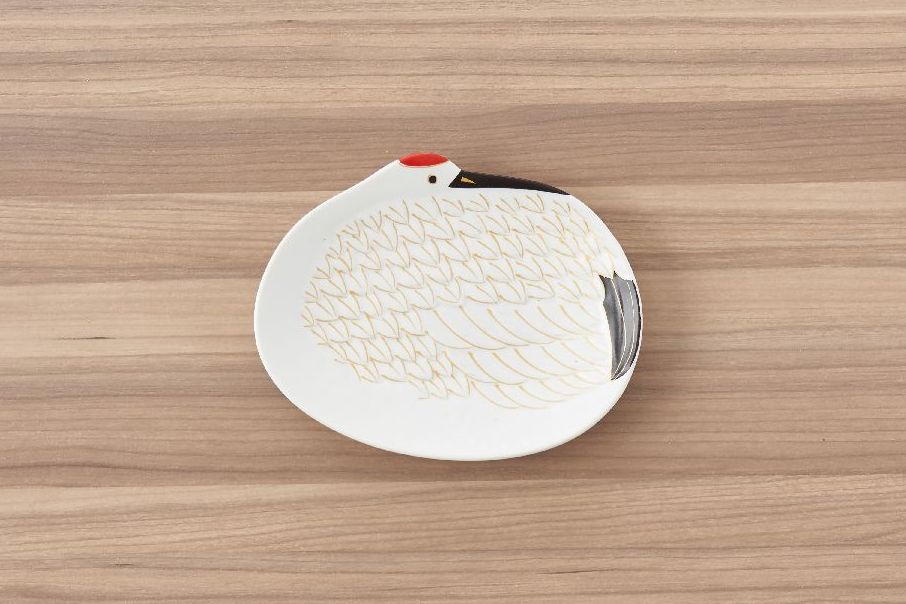 有田焼 鶴亀小皿セット ]