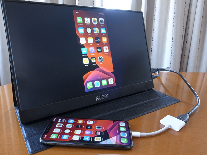 レビュー】AUZAI ポータブルモニター 15.6インチ：Apple製品とゲーム機