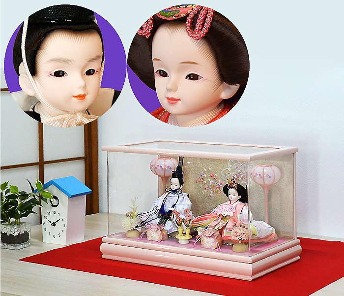 プリンセスひな人形の極上ケースセット ピンク さくら雛 ＜3SY-32RP