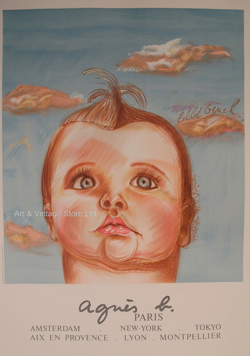 Agnes B - Original Artist Poster 1988 – Art & Vintage Store Ltd