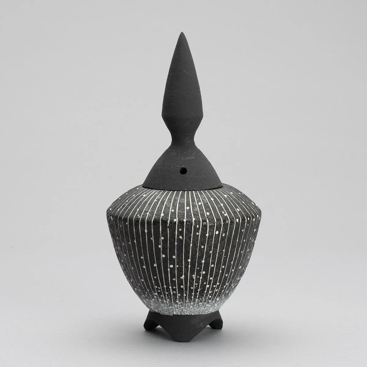漆黒彩点描文香炉 | ARTerrace