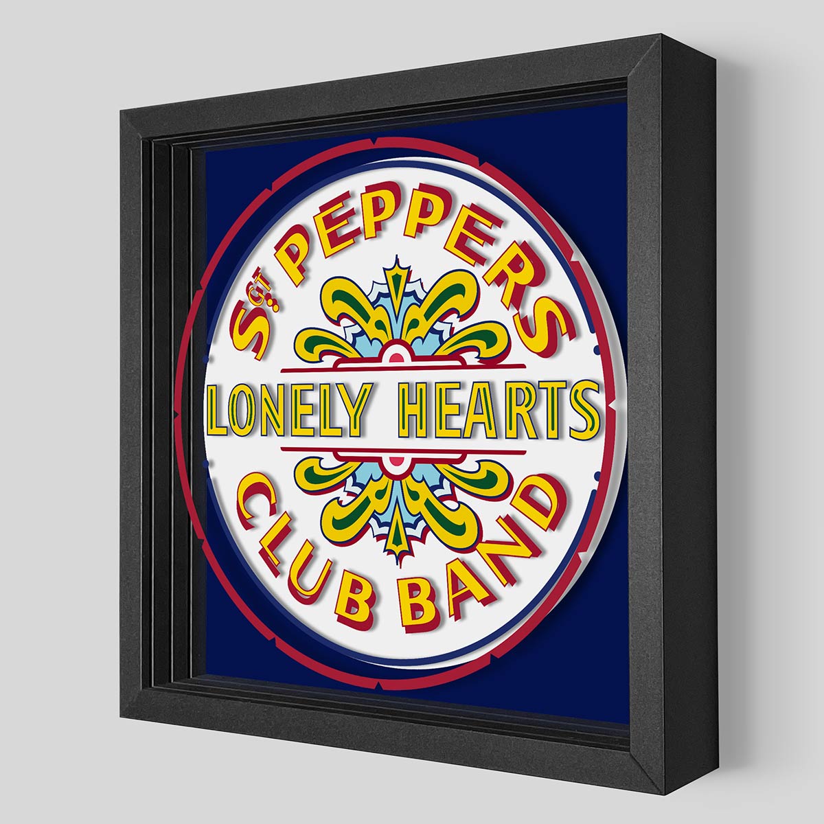 The Beatles Sgt. Pepper Drum Shadowbox Art | Artovision
