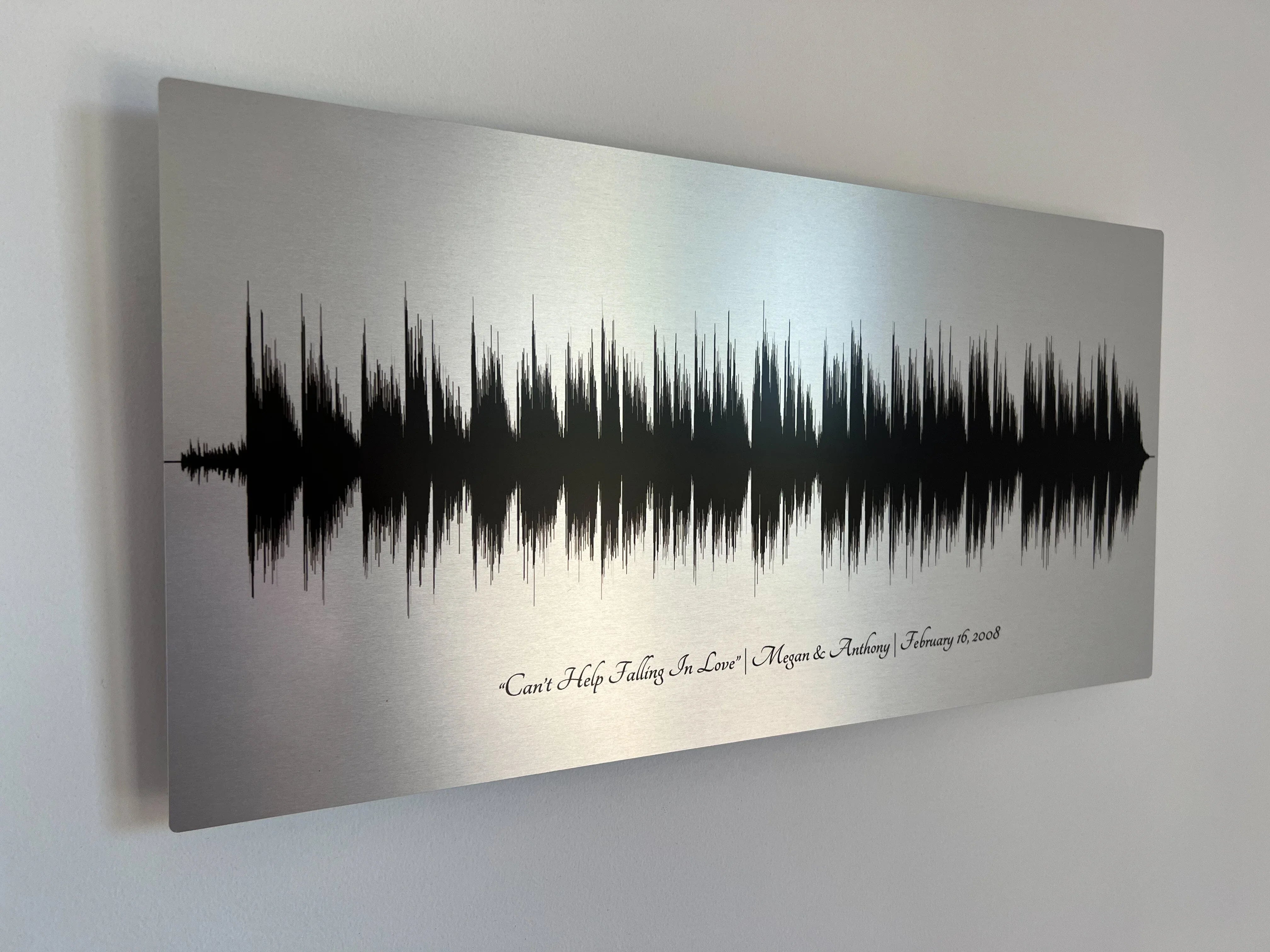 Metal Soundwave Art Personalized Christmas Gift for Him – Artsy