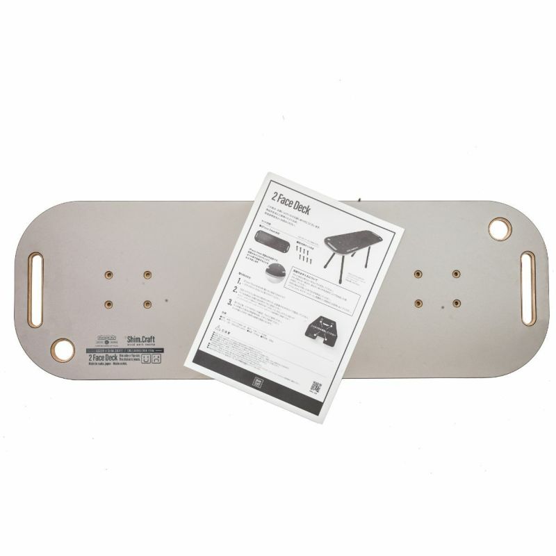 AS2OV×Shim.craft 2Face Deck/BLACK GREYアッソブ×シムクラウトツー