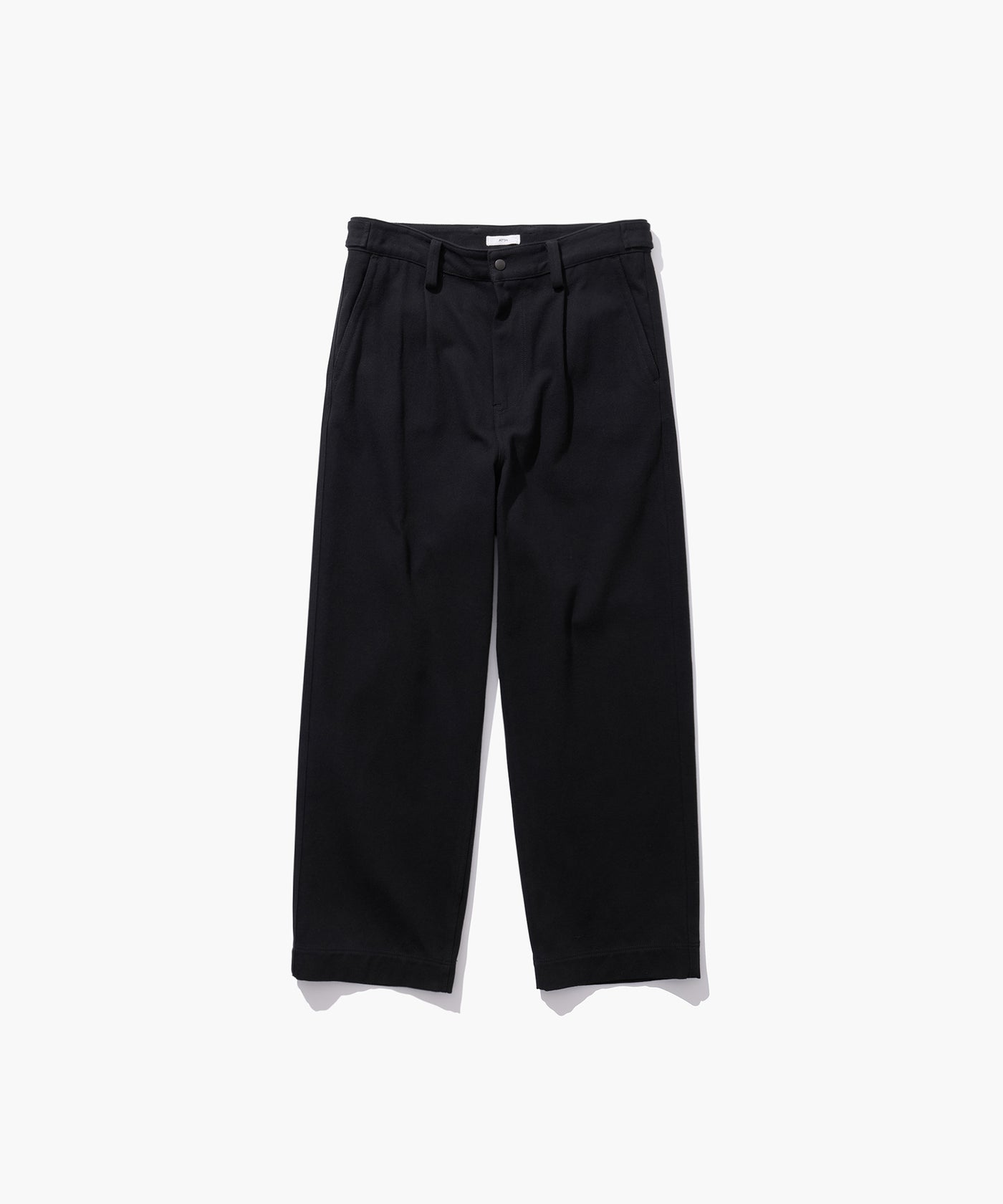 WASHED TWIST COTTON | TUCK WIDE PANTS – ATON | エイトン