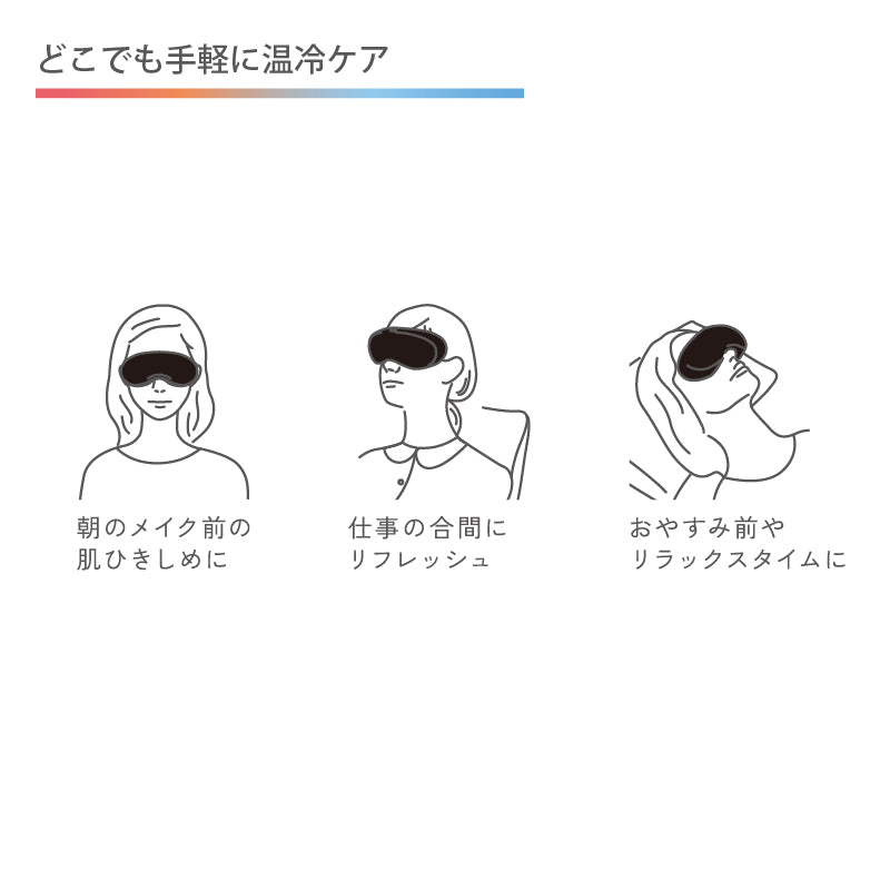 ルルド プレミアム ホット&クール アイケア AX-KXL5102BK – アテックス