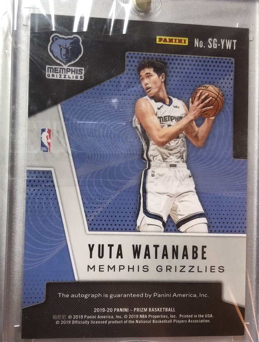 渡邊雄太 直筆サイン カード yuta watanabe auto Panini prizm NBA