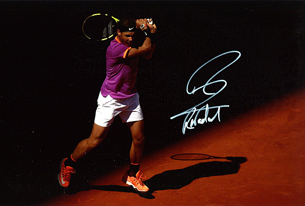 ラファエル・ナダル 直筆サインフォト ケース証明書付 テニス(サイン