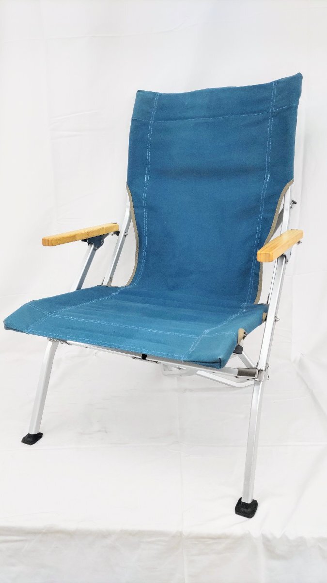 T1632 廃盤品 snow peak スノーピーク ローチェア30 ターコイズブルー