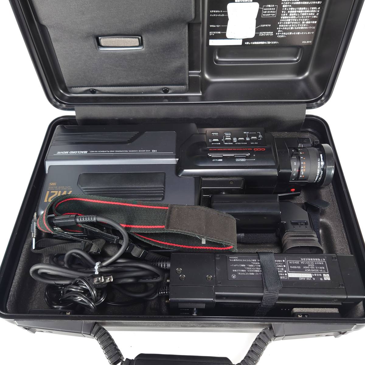 通電OK National NV-M21 マクロードムービー VHSビデオ一体型カメラ