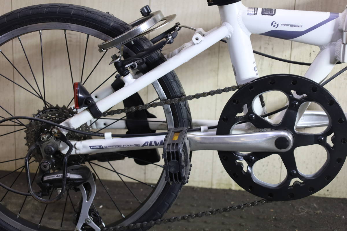 人気美品！あさひ製ALVLAYSアルブレイズ 20型 アルミ シマノ8速