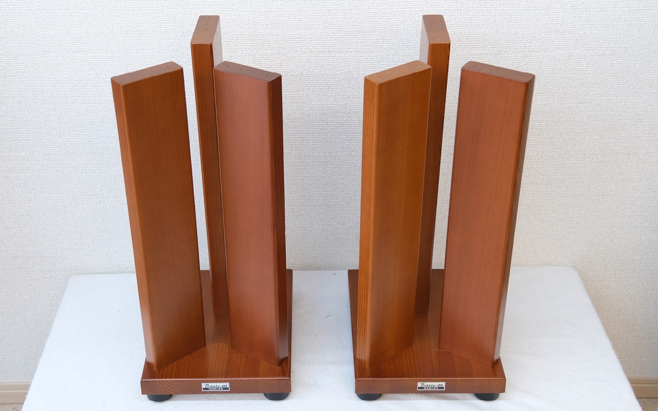バック工芸社 BASIC-05（ブラウン） 極小型スピーカー用スタンド