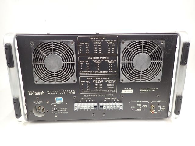 高額買取実施中!!】McIntosh MC2500 マッキントッシュ ステレオパワー