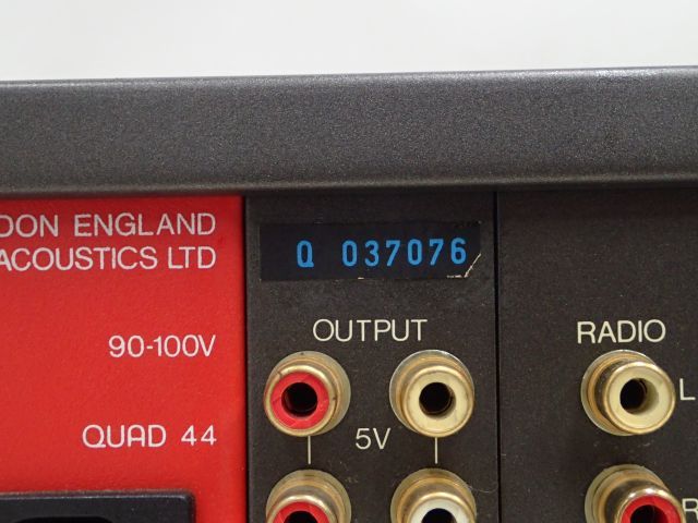高額買取実施中!!】QUAD コントロールアンプ/プリアンプ 44 電源コード