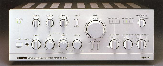 Specifications of ONKYO Integra A-810 Onkyo / Onkyo