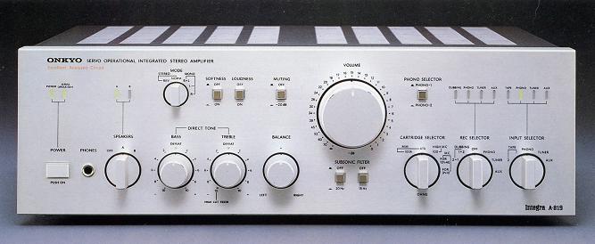 Specifications of ONKYO Integra A-819 Onkyo / Onkyo
