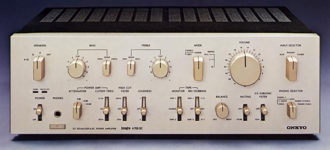 Specifications of ONKYO INTEGRa A-708DC Onkyo / Onkyo