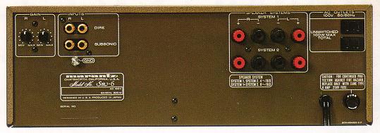 Marantz SM-6の仕様 マランツ