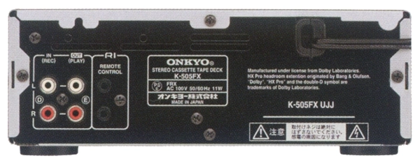 ONKYO K-505FXの仕様 オンキヨー/オンキョー