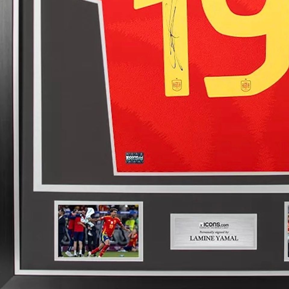 ラミン・ヤマル【直筆サイン入り】2024-25 スペイン代表ユニフォーム