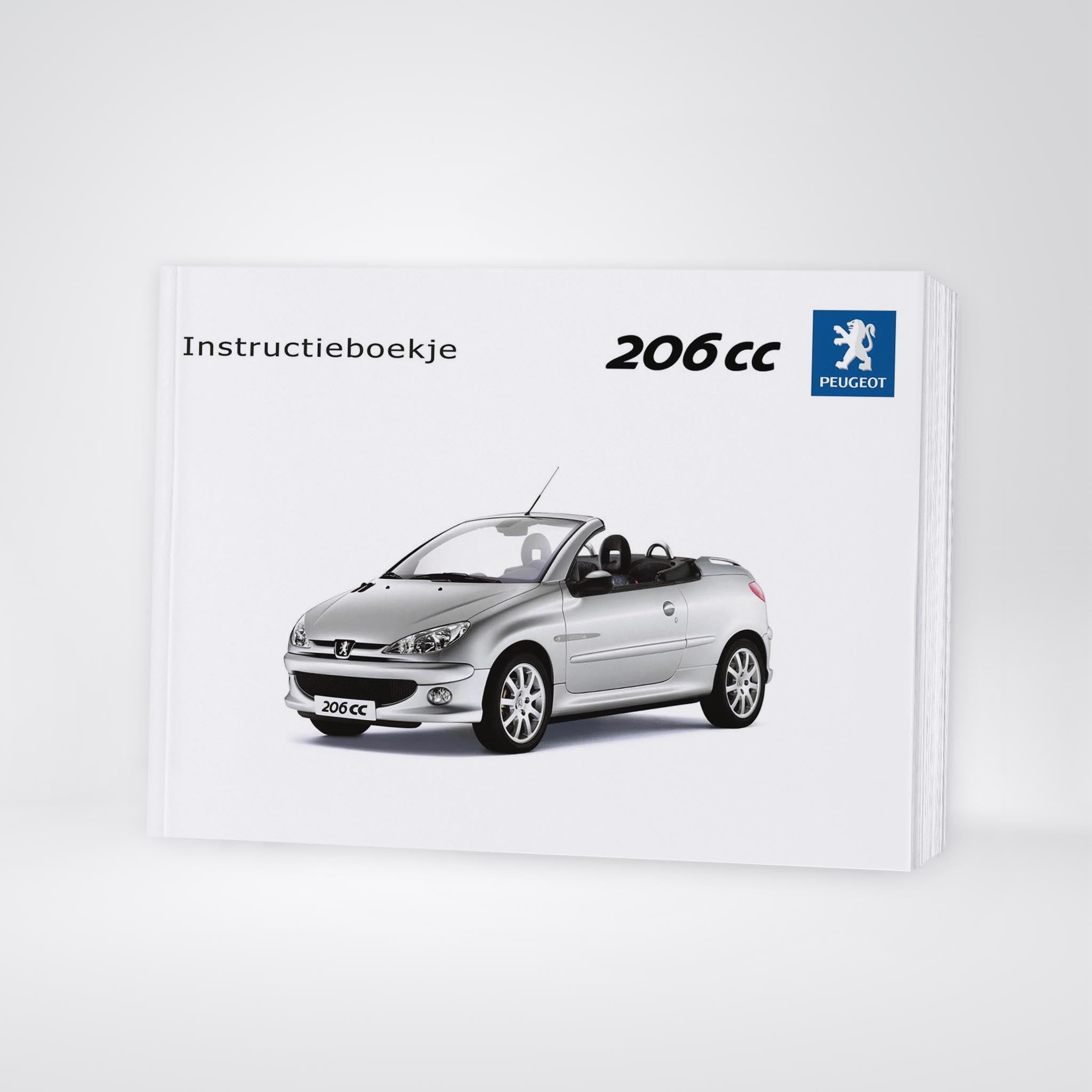 2003-2004 Peugeot 206 CC Owner's Manual | Dutch – Car Manuals