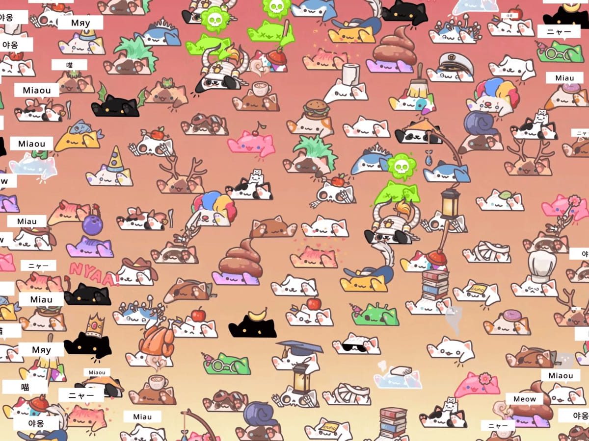 台パン猫放置ゲーム『Bongo Cat』、最新アプデでなんと最大100人マルチ