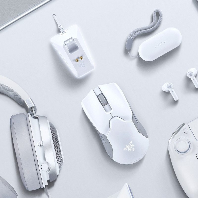 Razerの軽量ワイヤレスマウス「Viper Ultimate Mercury White」国内