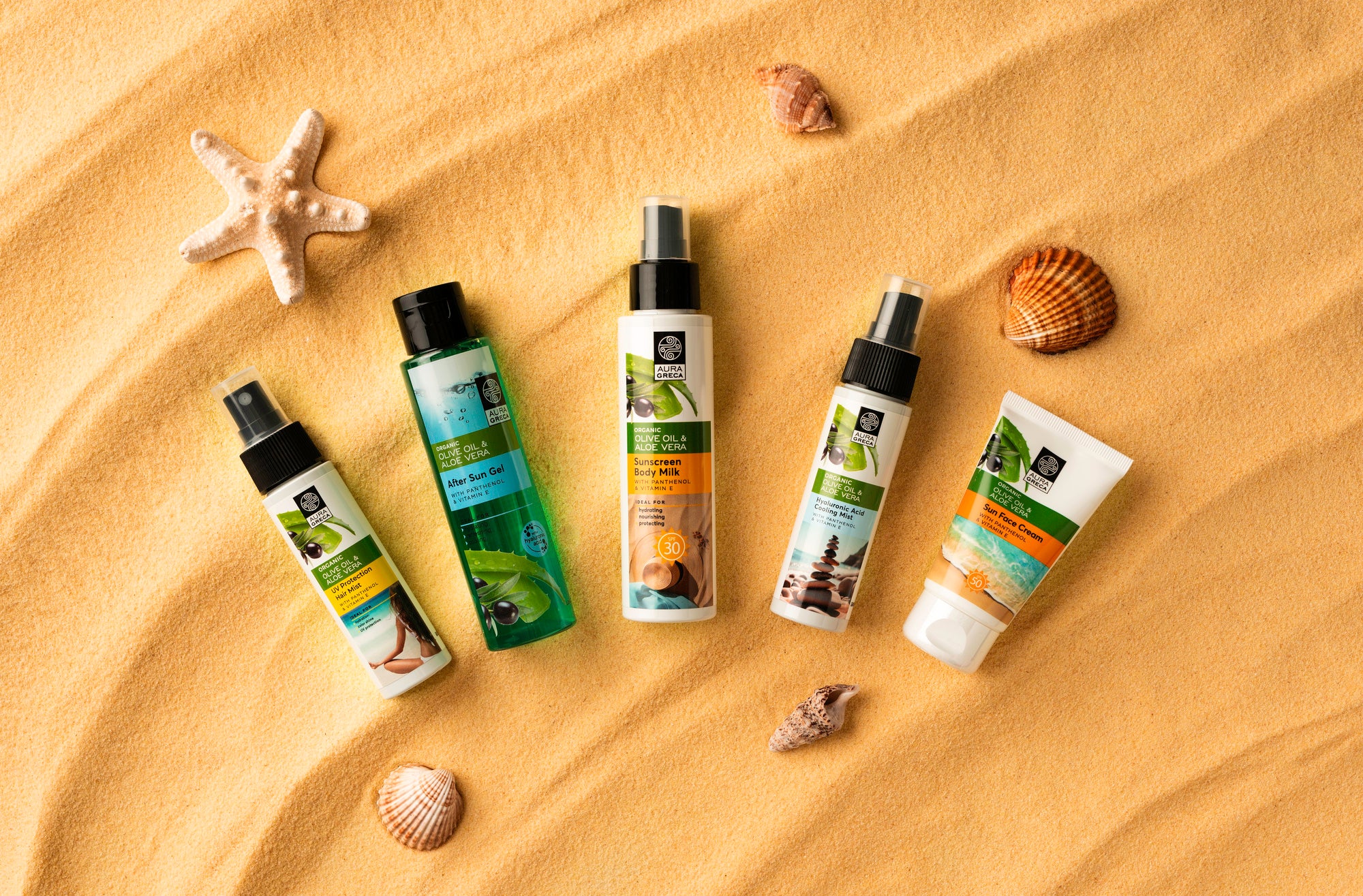 SPF 50 Face Sunscreen – Daily UV Protection with Aloe | AURA GRECA