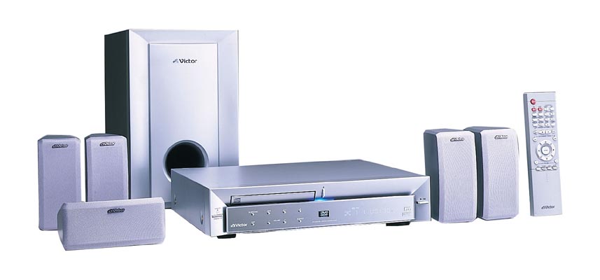 ビクター、DVDプレーヤー/AVアンプ一体型のホームシアターセット