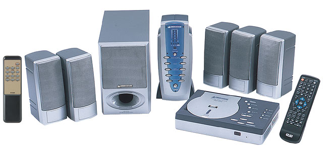 グリーンハウス、24,800円のDVDホームシアターセット