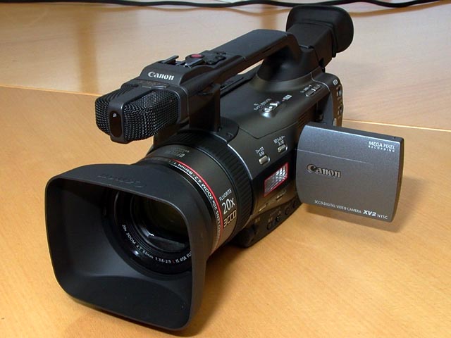 業務用 ビデオカメラ CANON XV2 セット バッテリー3個付き 業務用