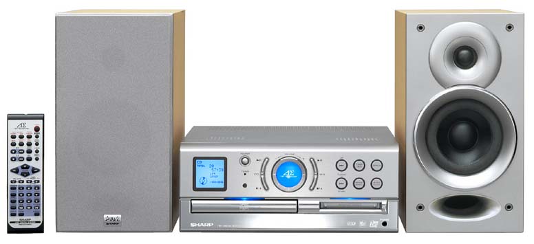 シャープ、5.6MHz版1ビットアンプ搭載DVD/SACD/MDミニコンポ