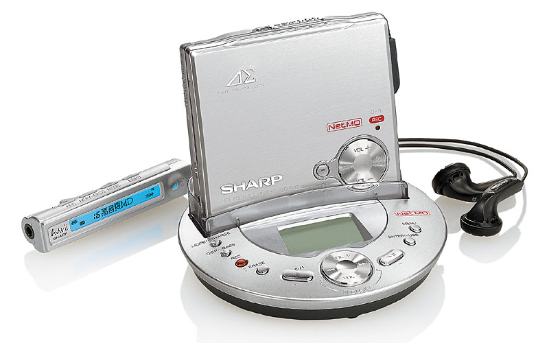 シャープ、Net MD対応の1ビットポータブルMDレコーダ