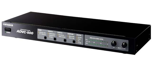 カノープス、色差入出力対応アナログ－DVコンバータ