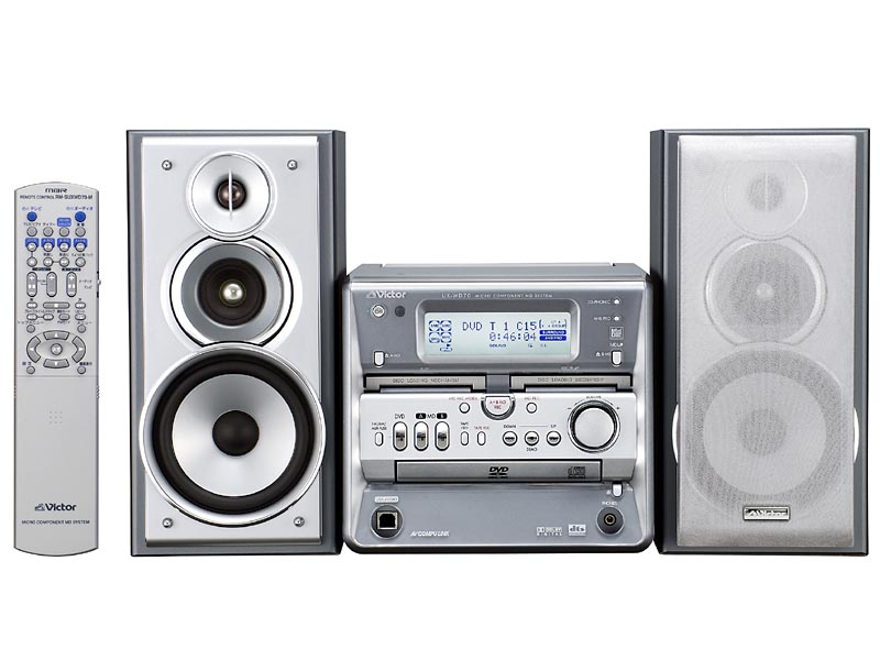 ビクター、ダブルMDデッキ搭載のDVDミニコンポ