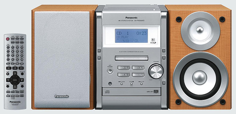 松下、CDからMDへ6倍速録音が可能な5CDチェンジャ搭載コンポ