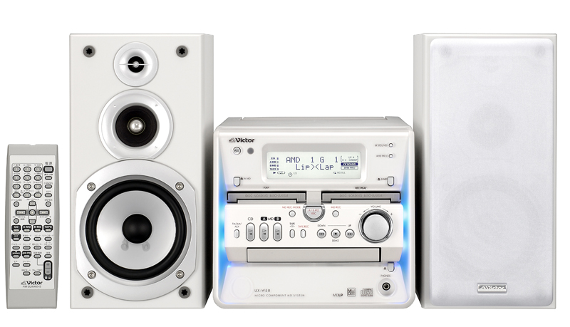 ビクター、ダブルMDデッキ採用のミニコンポ