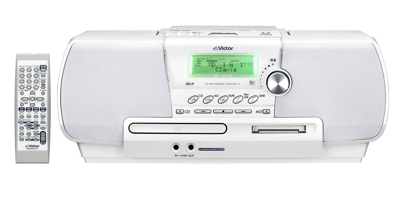 ビクター、「QPリンク」搭載のCD/MDラジカセ