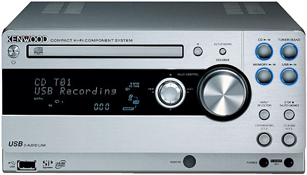 ケンウッド、SD/USB対応ミニコンポ