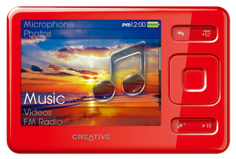 クリエイティブ、AVプレーヤー「ZEN」に4GBレッドモデル