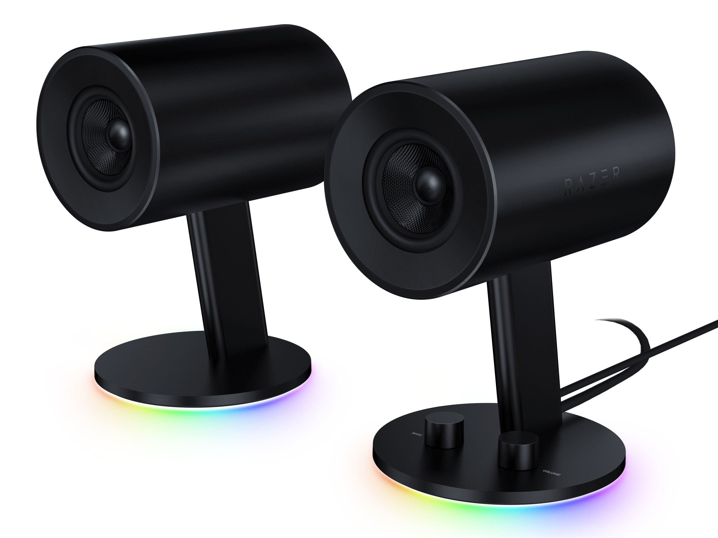 USB接続でLED発光、グラスファイバー採用のRazerスピーカー「Nommo