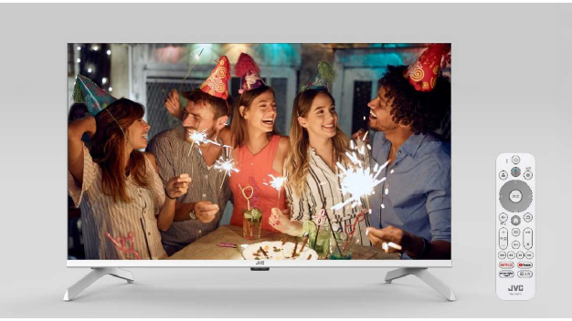 JVCのチューナーレステレビ、32型にホワイトモデル。ヤマダ専売32780円