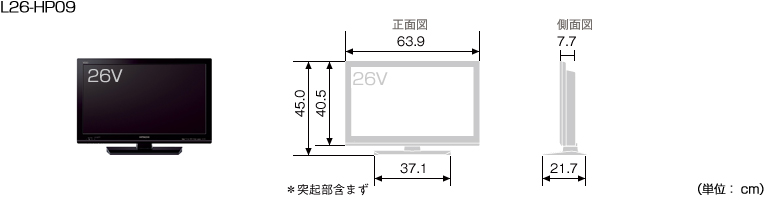 HITACHI : Wooo World : 生産終了品 : HP09シリーズ : 液晶テレビ HP09