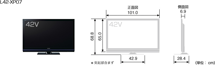 HITACHI : Wooo World : 生産終了品 : XP07シリーズ : 液晶テレビ XP07