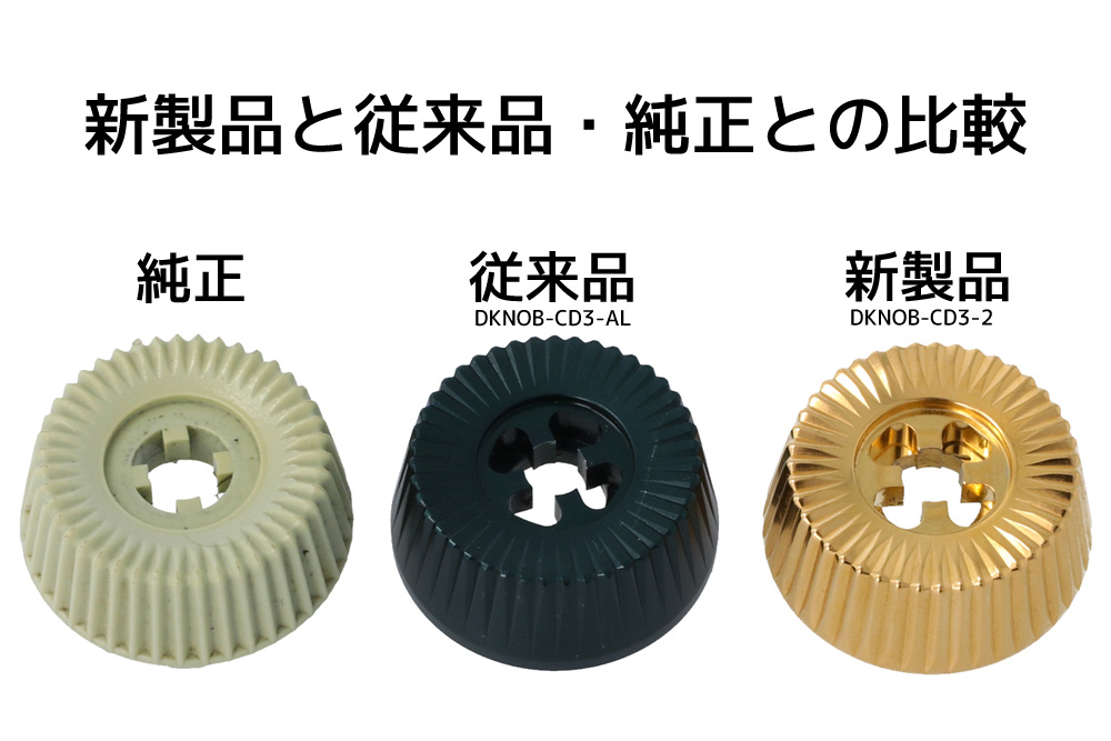 アルミドラグノブ カーディナル3用 Type2 【全3色】｜Fishing Tools