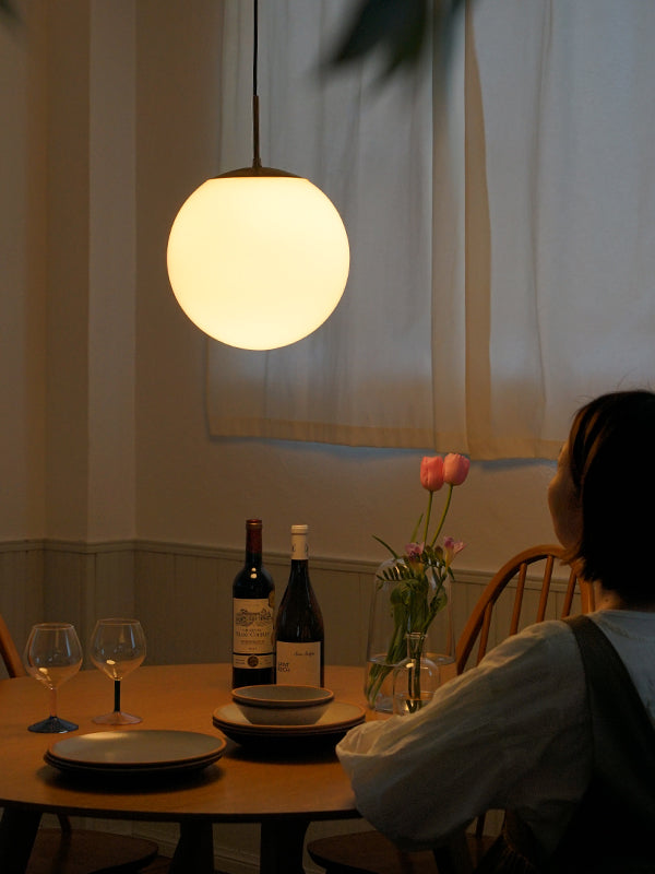 LOSKA pendant light L white | AXCIS ONLINE